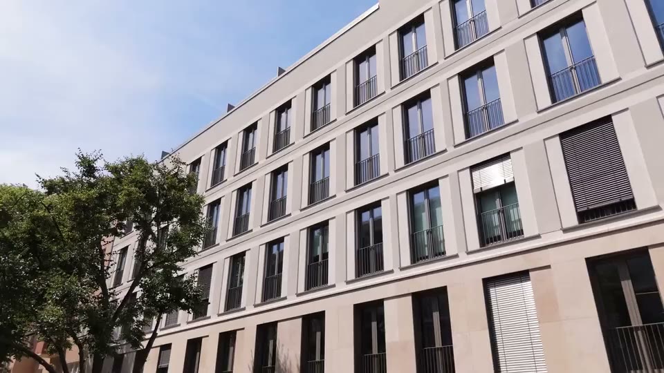 Drohnenaufnahme des Objekts Weimarer 1 in Berlin